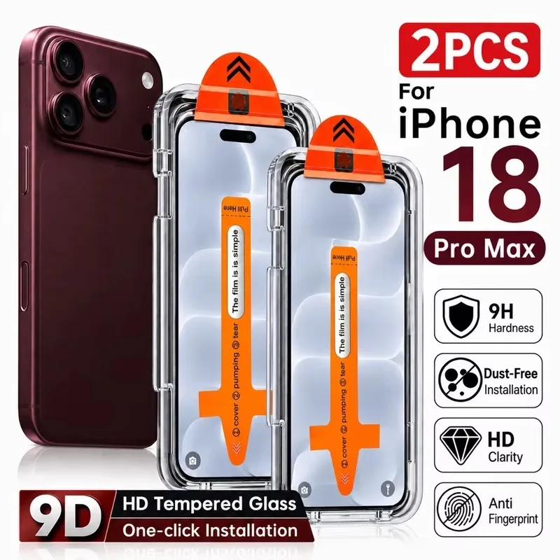 Aliexpress 1/2pcs Screen Protectors For iPhone 18 Pro Max 17 16 15 14 Plus Air 16e 13 12 Mini 11 XR XS Max Easy Installation Tempered Glass - Aliexpress Deal