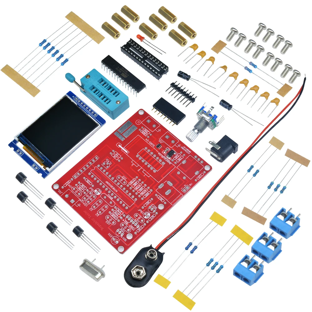 TFT GM328 Mega328 Transistor Tester LCR meter Square wave Signal Generator DIY Kit