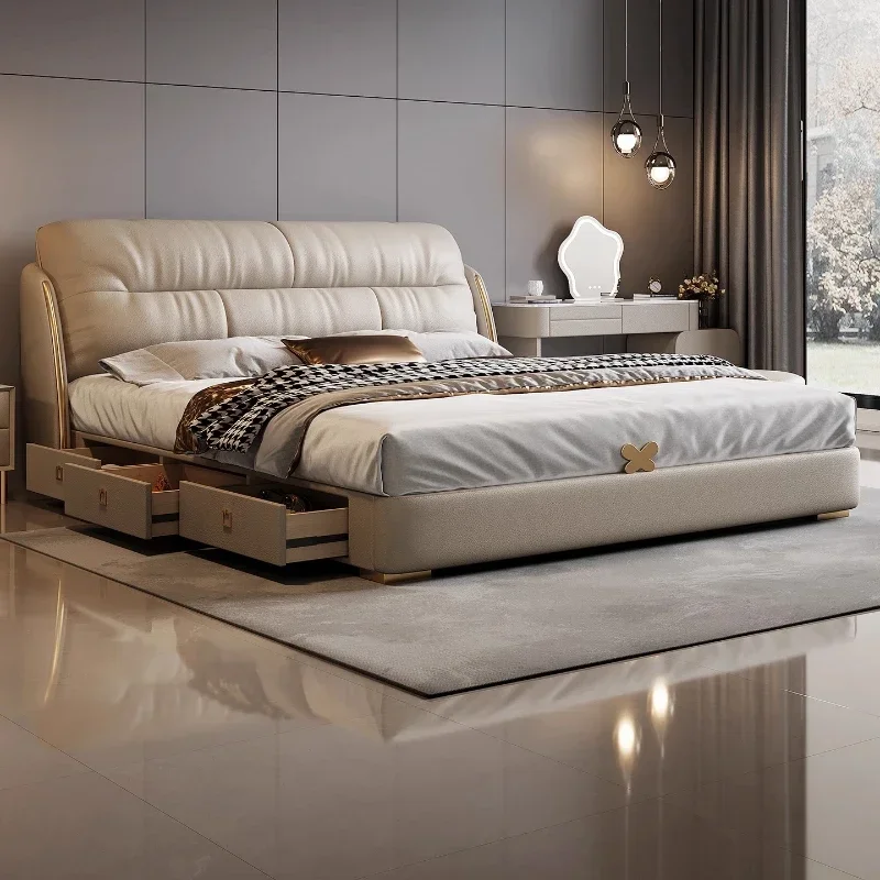 

Double Queen Size Bed Storage Luxury Bed Racks Frame Beds Clearance Beds Full Size Designer Modern Muebles Lounge Furniture
