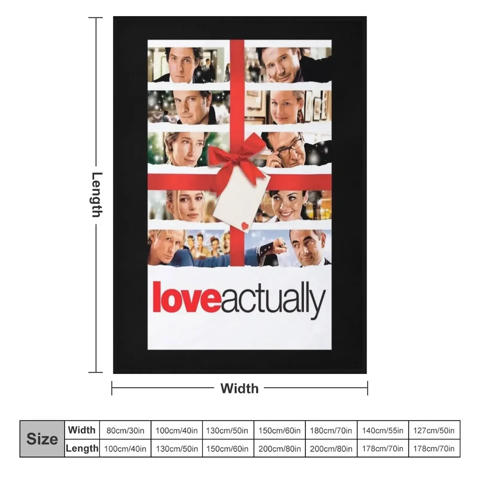 Love Actually Throw Blanket Furry Giant Sofa Luxury Brand Blankets