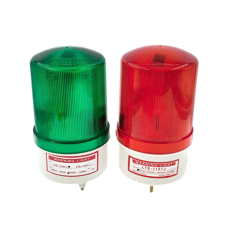 LTE-1101 LED Strobe Signal Warning Light Warning Lamp Indicator Light Flashing Security Alarm 24V Silent