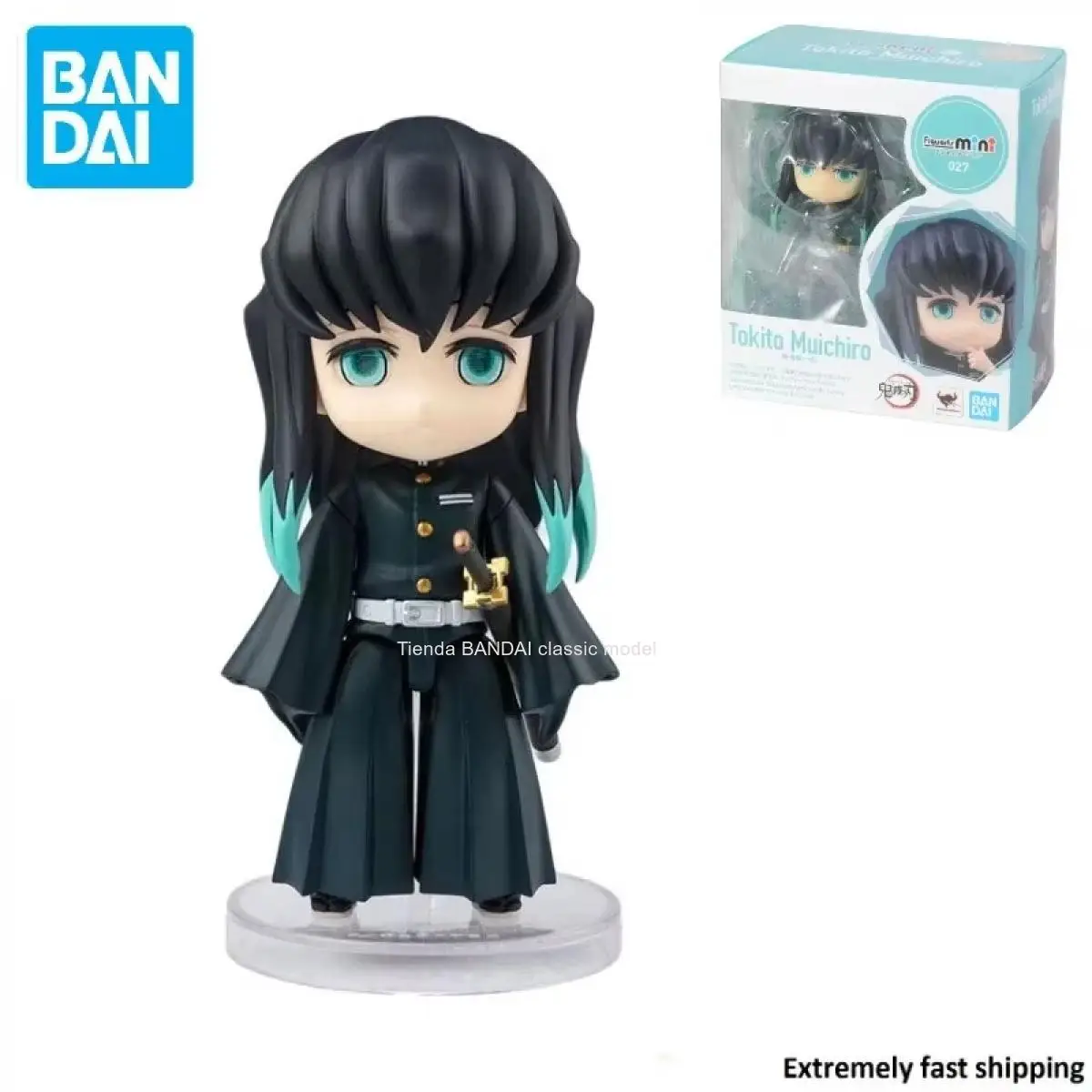 

In Stock Bandai Figuarts Mini Demon Slayer Tokitou Muichirou Action Figure Anime Model Toy Gift