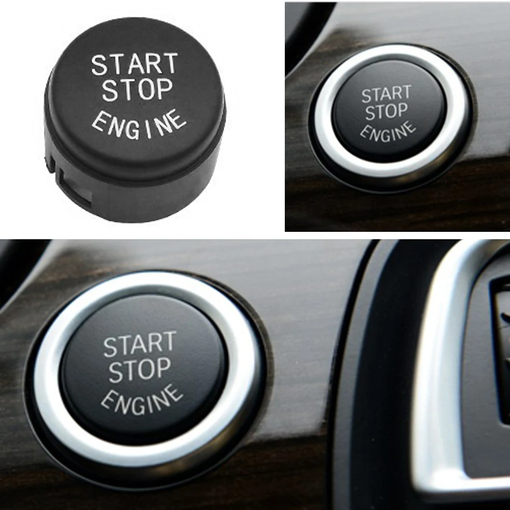 

2PCS Car Engine START Button Replace Cover STOP Switch Accessories Key Decor For BMW 5/6/7 Series F01 F02 F10 F11 F12 2009-2013