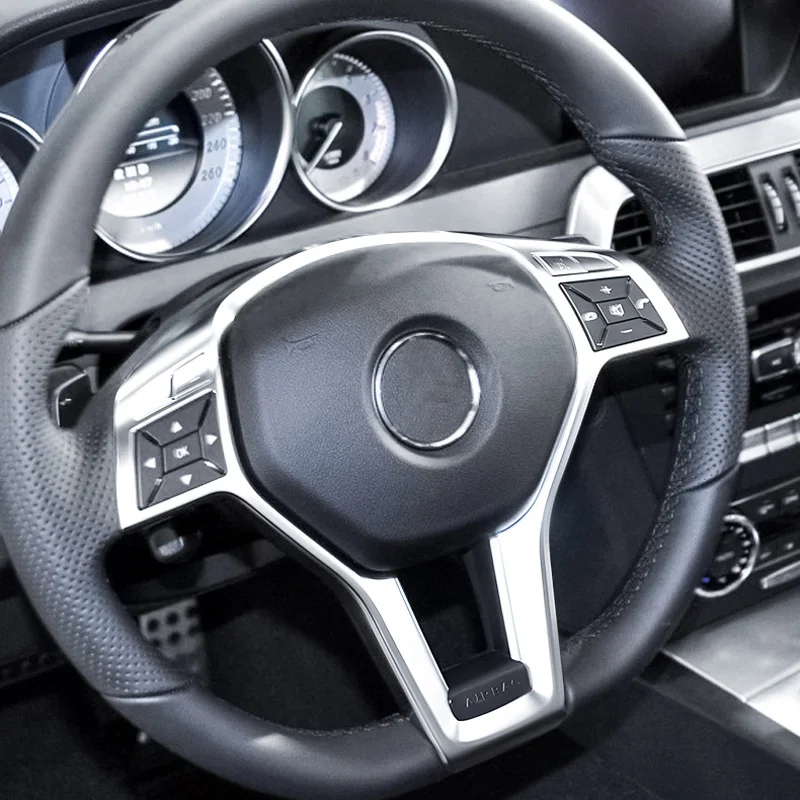 Steering Wheel Panel Cover Trim Fit For Mercedes-Benz E-Class W204 C63 W212 W207 E63 W117 CLA45 W176 C218 #09946400139107