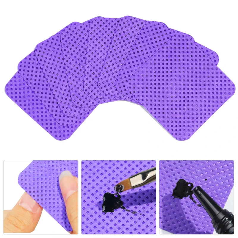 300/100 Stuks Pluizende Nageldoekjes Nagellak Remover Wattenschijfje Doekjes Servet UV Gel Verwijdering Pads Make schoonmaken Manicure Gereedschap
