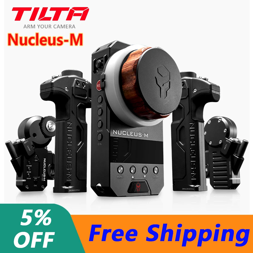 

TILTA WLC-T03 Nucleus-M Wireless Follow Focus Lens Control System for DJI ROIN S Gimbal Arri RED ull Kit w/Hard Case