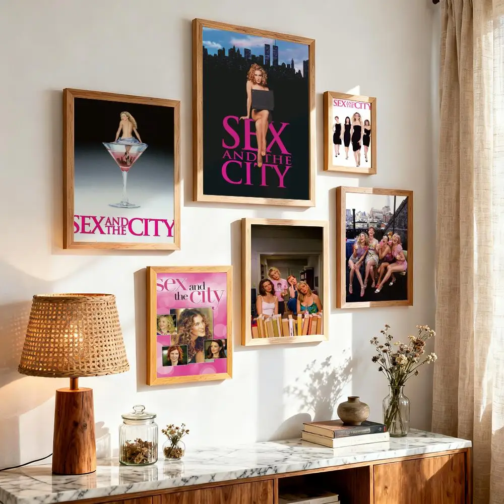 Classic Movie S-Sex and The City Painting Calligraphy Aesthetic Canvas Wall Poster Modern Room Bedroom Cafe Wall Artwork