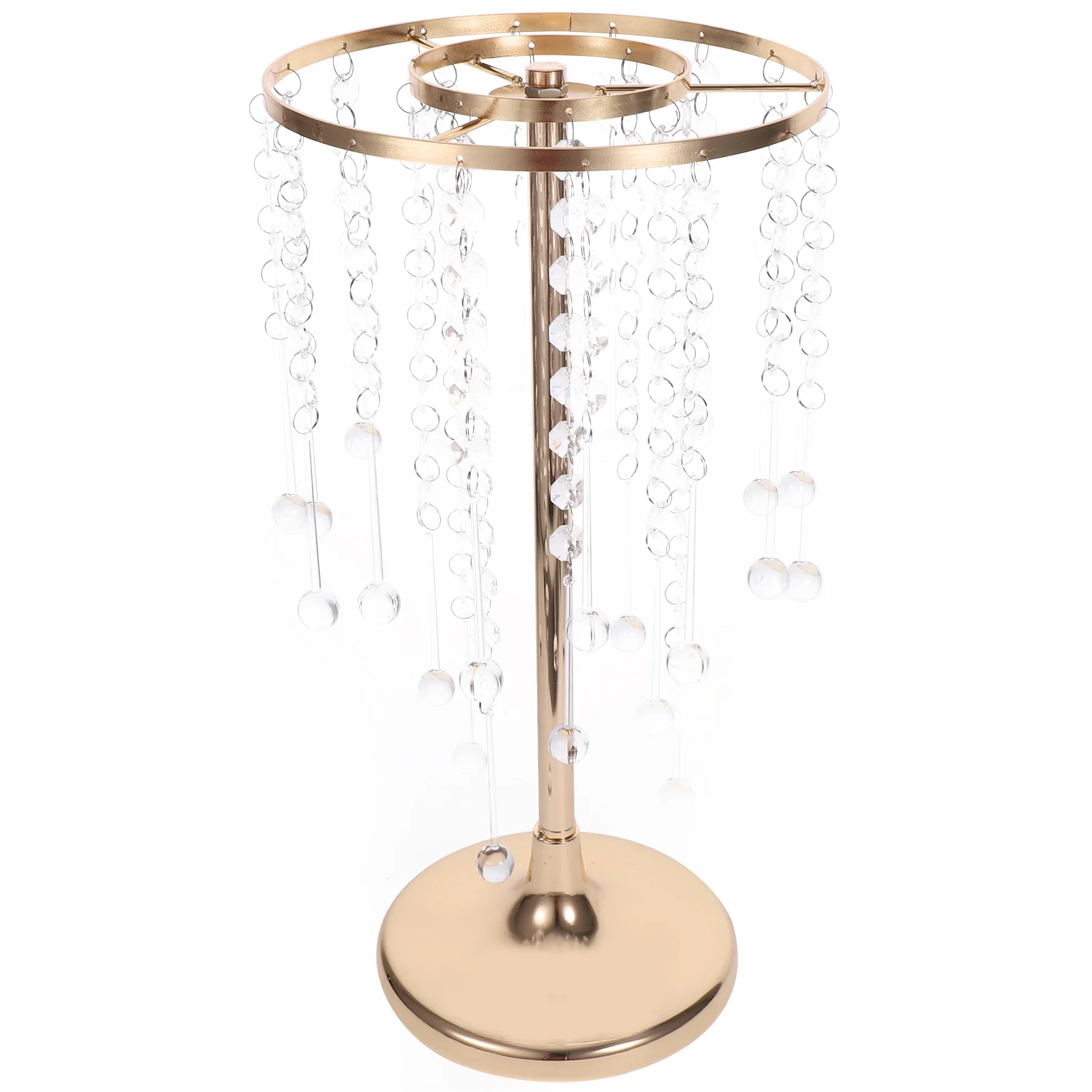 

1pc Crystal Wedding Road Centerpiece Decoration Tall Metal Vase Stand For Table Banquet Home Party Event Decorations Rustproof