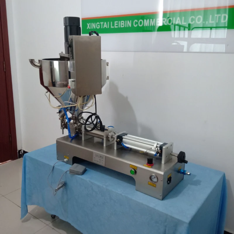 

PBOBP Electric Heating Mixing Filling Machine Lipstick Filler Stirring Tank For Liquid and Paste 20-30 Bottles/Min