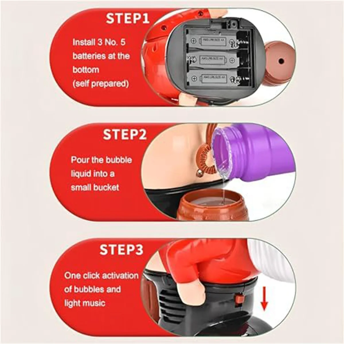 Zabawna maszyna do dmuchania baniek mikołajów z migającymi światłami i muzyką, świąteczna dmuchawa do baniek mydlanych do aktywności na świeżym powietrzu i w pomieszczeniach 1 zestaw