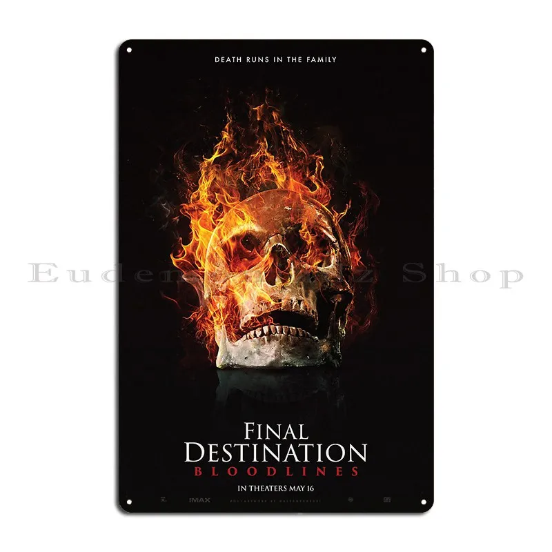 Final Destination Bloodlines 2025 Metal Plaque Poster Cinema Painting Iron Cinema Pub Tin Sign Poster