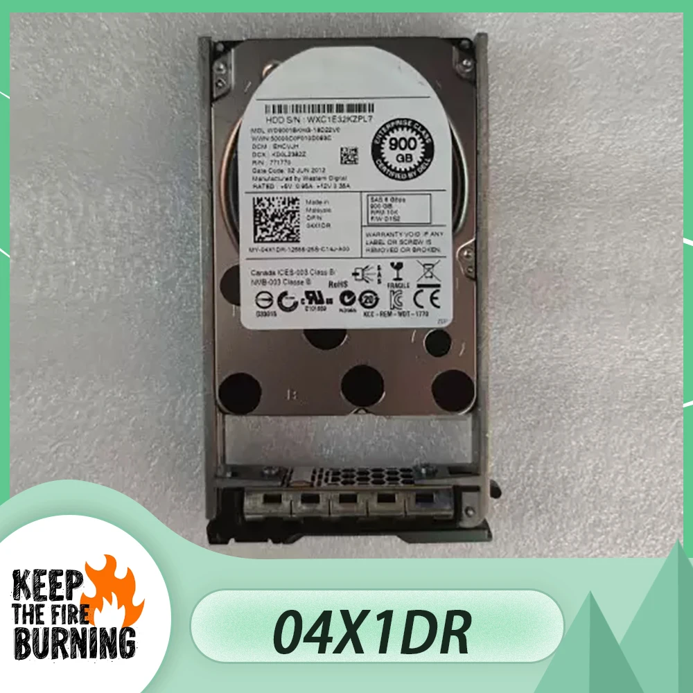 For DELL HDD 04X1DR 900G 10K 6G SAS 2.5'' Server Hard Drive