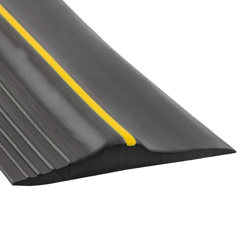 ABMR-Universal Garage Door Bottom Threshold Seal Strip Weatherproof Rubber (10Ft, Black)