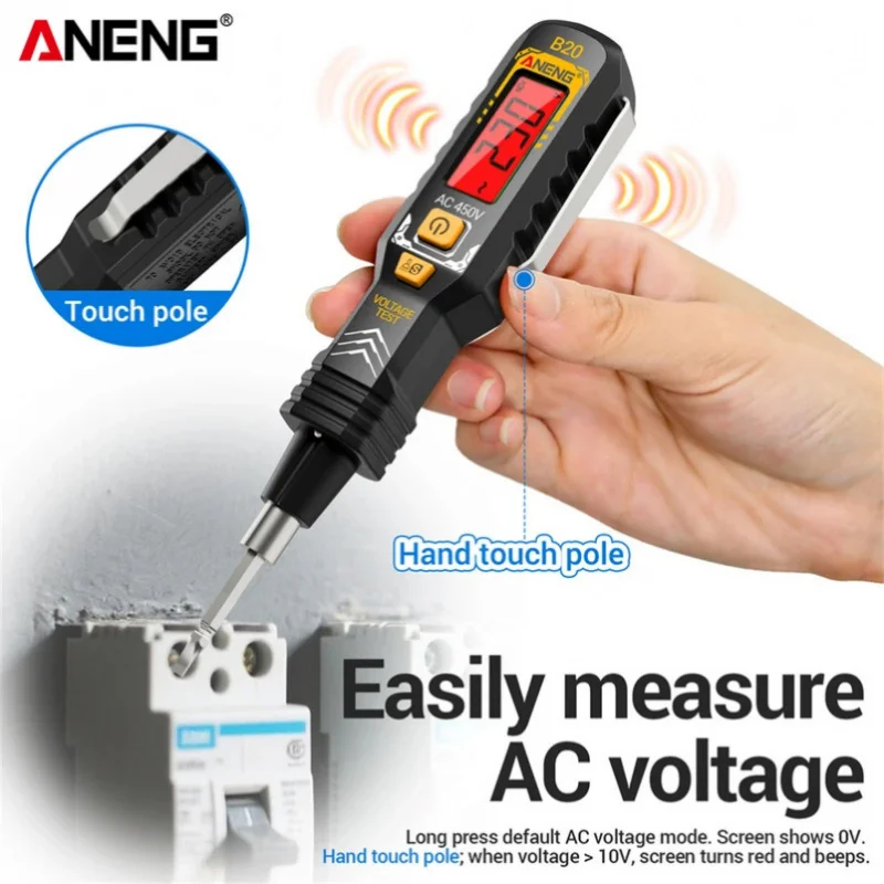 Voltage screwdriver dual head Pen ANENG B20  Smar Dual-use Slotted Cross Meter 11V~ 450V AC Voltage Detection tester