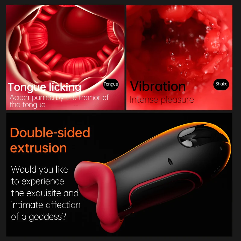 Male Masturbator Deep Throat Mouth Blowjob Vibrator Penis Pump 360° Wrapped 9 Frequency Vibration APP Control Sex Toys for Men - Image 3