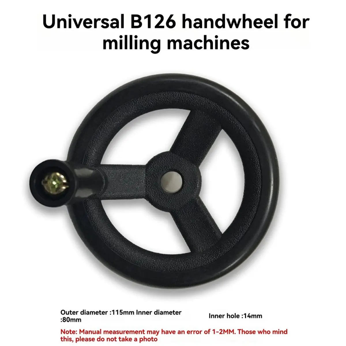 1Set High Quality Milling Machine Fine Feed Black Plastic Hand Wheel & 3X Feed Reverse Knob B125+126 BRIDGEPORT Mill