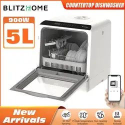 Blitzhome-Lave-vaisselle intelligent avec dessus de seau portable, dessus de seau intelligent, lave-vaisselle de table, machine à laver pour la cuisine