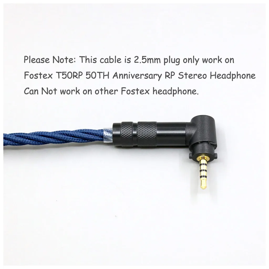 سبائك الجرافين بأكمام كاملة الفضة النقية OCC HIFI سماعة كابل ل Fostex T50RP 50TH الذكرى RP سماعة رأس ستيريو 8576