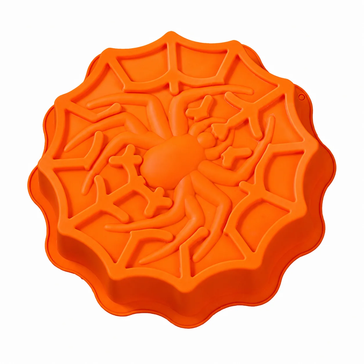 Baking Pan Nonstick Cake Mold for Halloween Party Food Grade Silicone Spider Web Dessert Tray Chocolate Jelly Fondant Tool