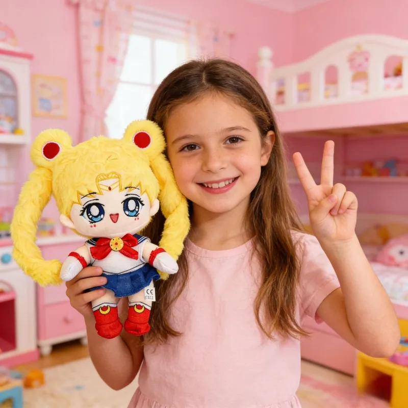 Peluche de 25 cm de la serie de anime Sailor Moon, personaje de dibujos animados, creatividad exquisita, suave al tacto.