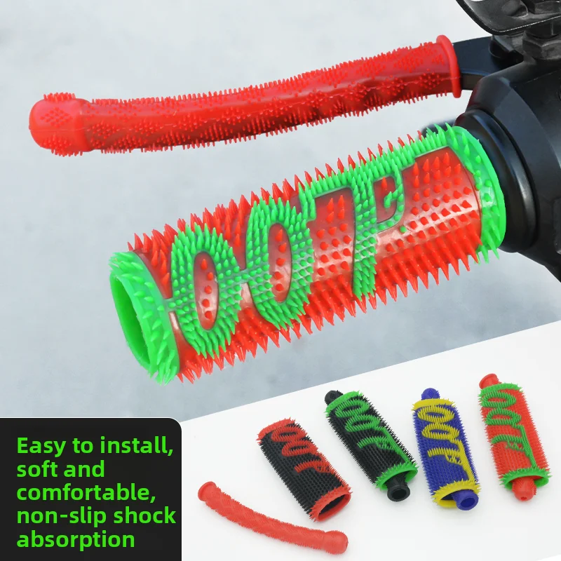 

Universal handlebar cover for motorcycles and electric vehicles, anti-slip and sweat-absorbing, made of rubber, four-piece set.