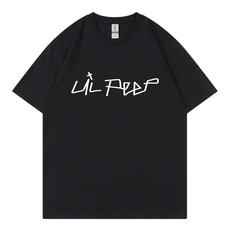 

Lil Peep Men T Shirt Hip Hop Streetwear Japanese Kanji Harajuku T-Shirt 2024 Summer Short Sleeve Tops Tees Cotton Print Tshirts