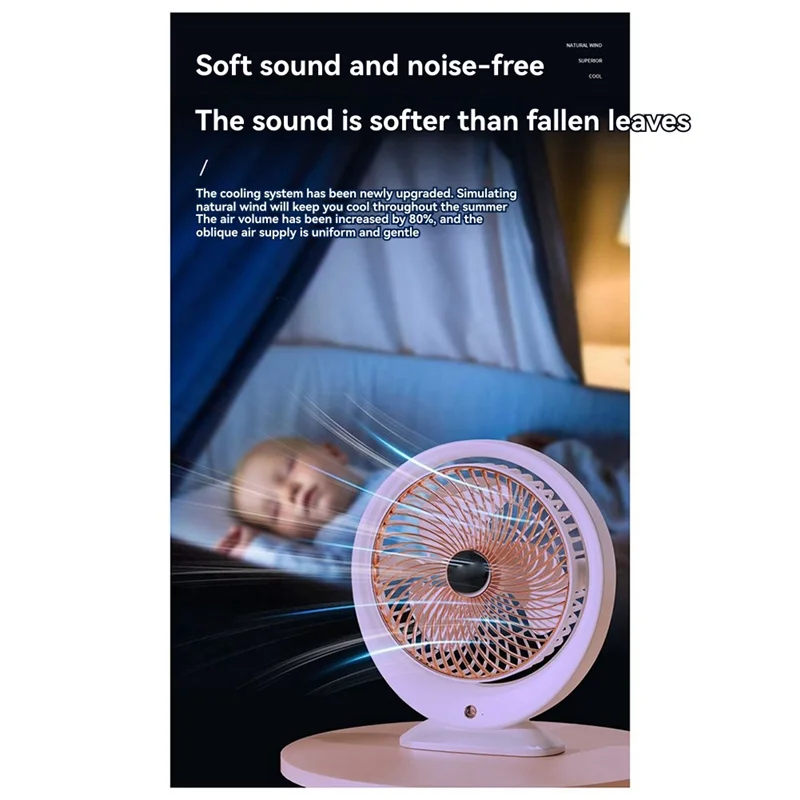 A91P Portable Small Fan Desktop USB Fan Home Dormitory High Wind Power