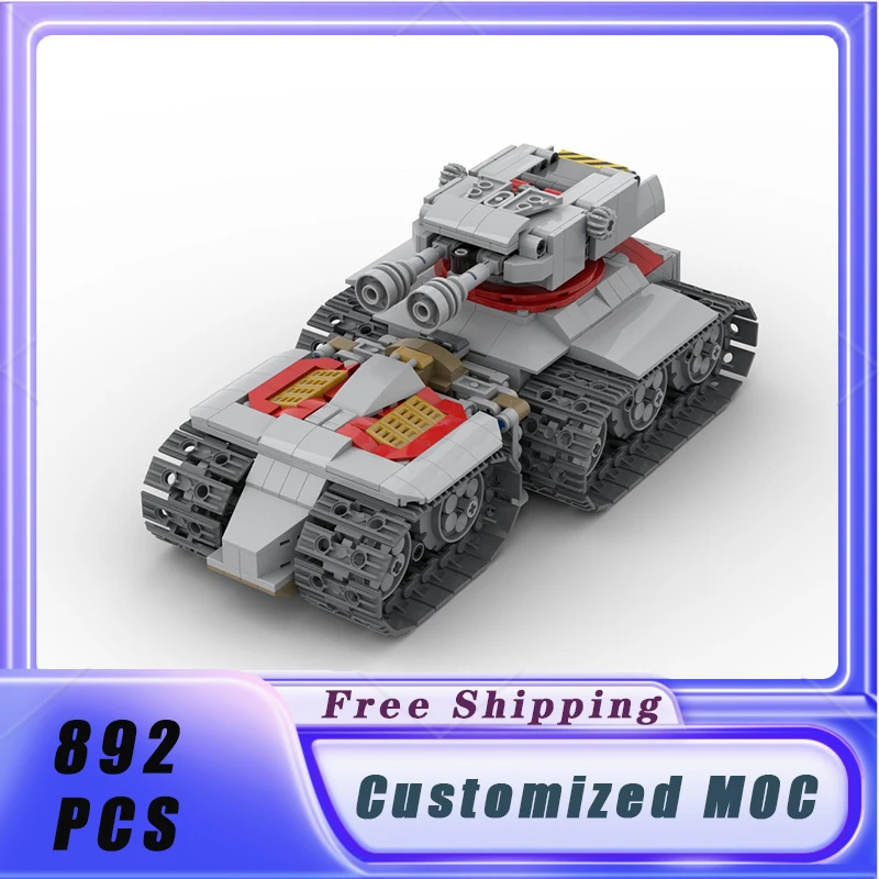 Space Series MOC AAV-5 Arclite Dual-mode Siege Tank Remote Artillery Support DIY Brick Model Children's Block Toy Gift