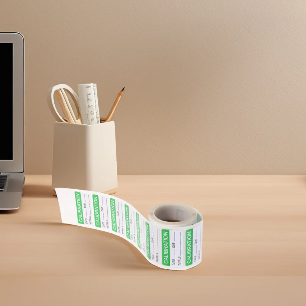 300pcs 2 Rolls Blank Write-On Calibration Labels Self-Adhesive Waterproof Stickers For Quality Control Inspection Storage Bins