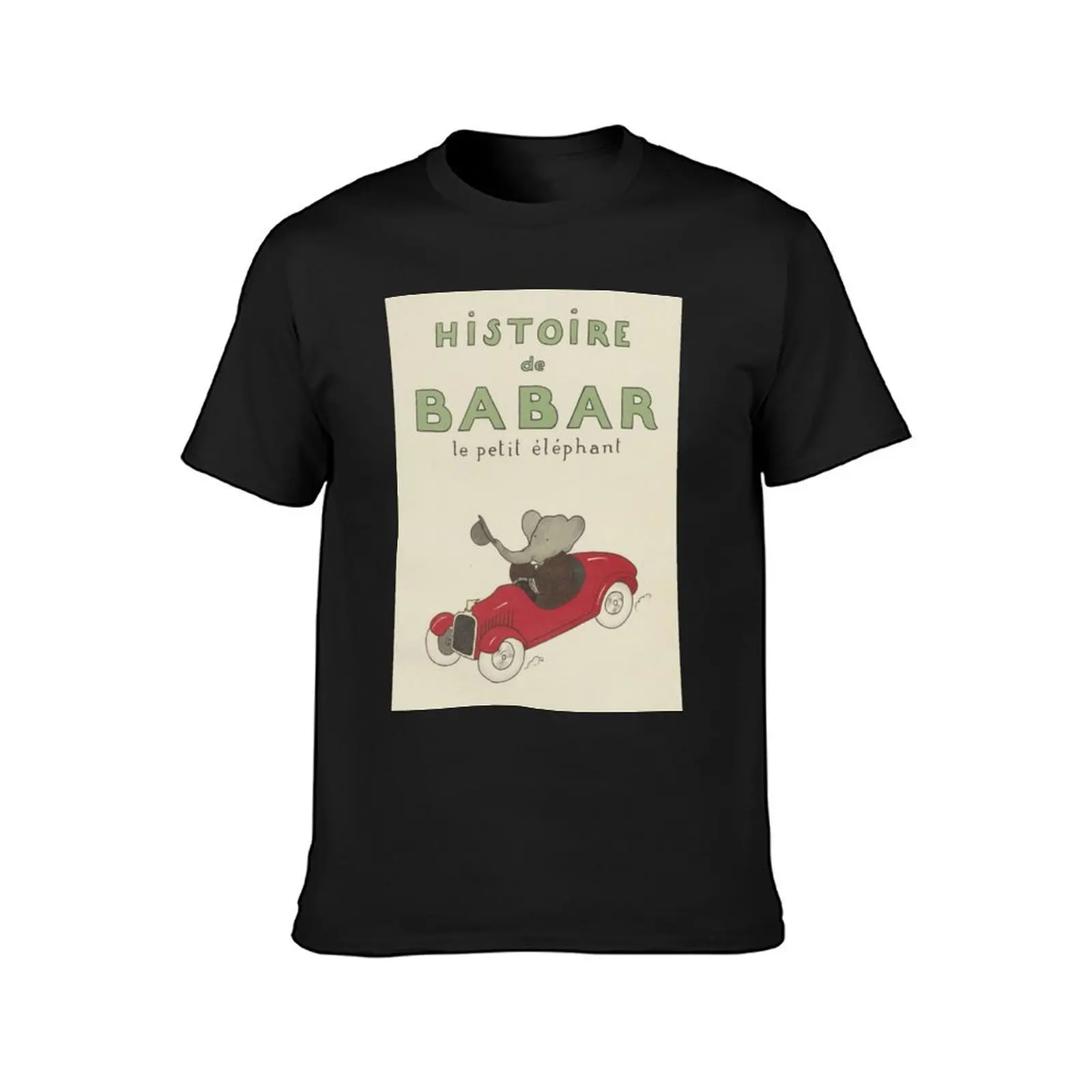 Histoire de Babar T-Shirt tees anime clothes blacks Men's t shirts