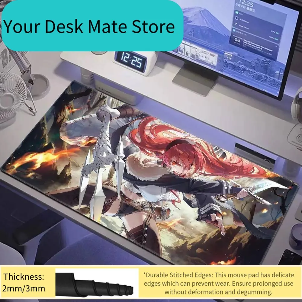 

Anime M-Mushoku Tensei Mousepad Large Gaming Mouse Pad LockEdge Thickened Computer Keyboard Table Desk Mat