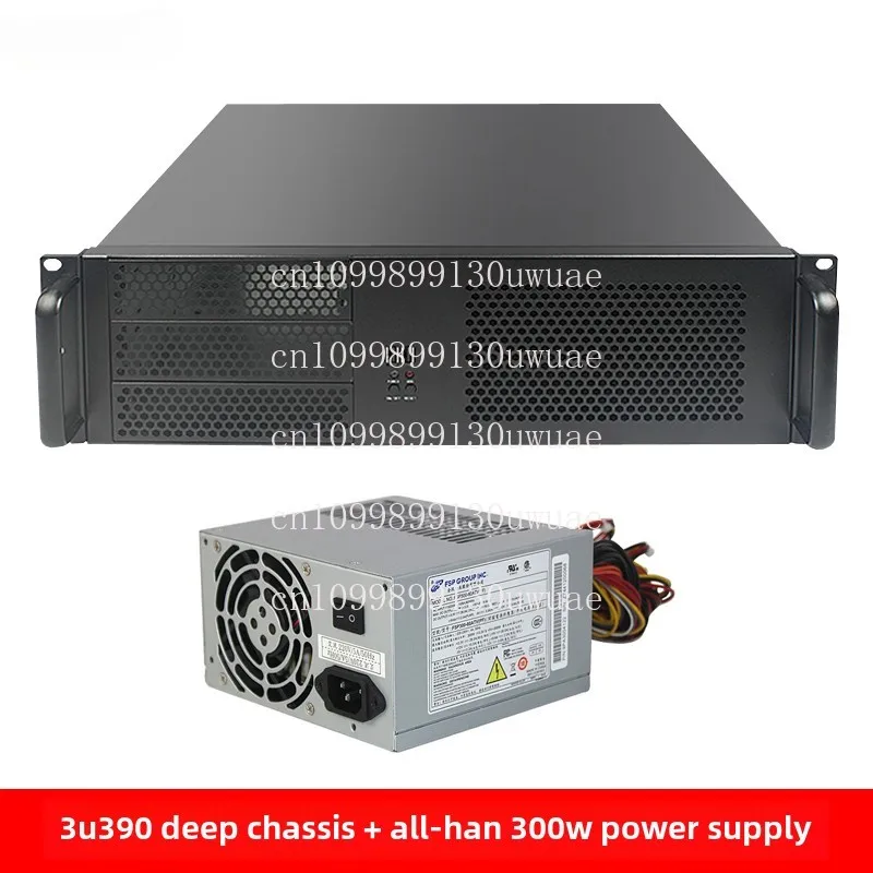 

3U industrial control chassis 390 short rack ATX large board multi hard disk hot swappable computer host shell