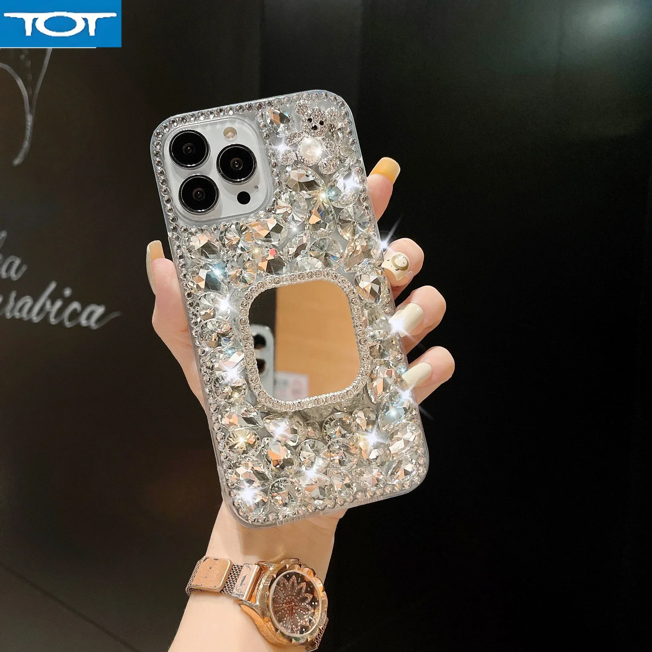 

Модный роскошный чехол для мобильного телефона с зеркалом для макияжа для девочек для Samsung Galaxy A50 A70S A22 A32 5G A52 A71 A51 A72 A73 A53 Cover