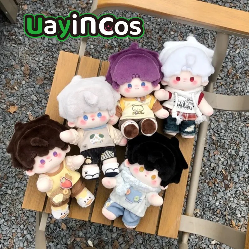 

Плюшевая кукла-игрушка 20 см Love and Deepspace Рафаэль Силус Калеб с одеждой-скелетом, подушка-орнамент, аниме-игровая игрушка, подарок для детей