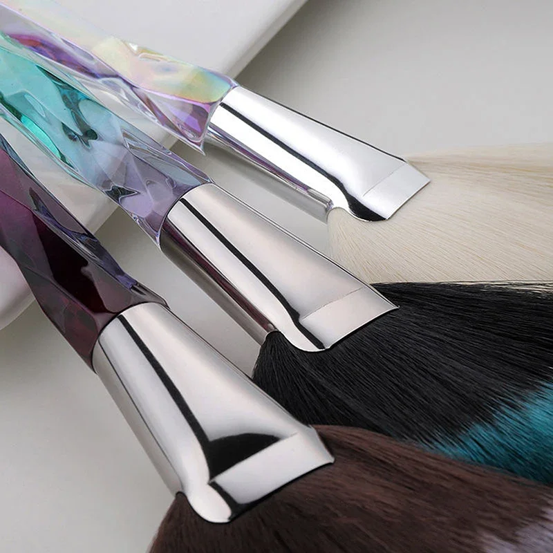 1 قطعة فرشاة فنية للأظافر إزالة الغبار فرشاة الأشعة فوق البنفسجية هلام البولندية مسحوق تنظيف أداة الجمال ماكياج فرش مانيكير اكسسوارات ماكياج أداة