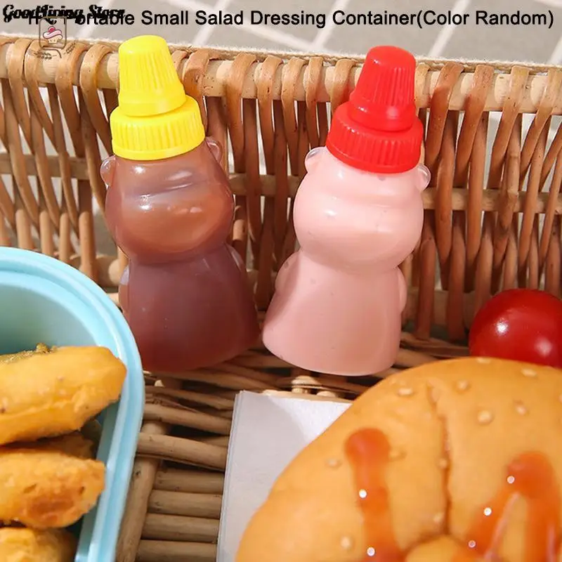 1Piece Mini Portable Small Sauce Container Tomato Gravy Boat Salad Dressing Oil Spray Bottle Ketchup Honey Mustard