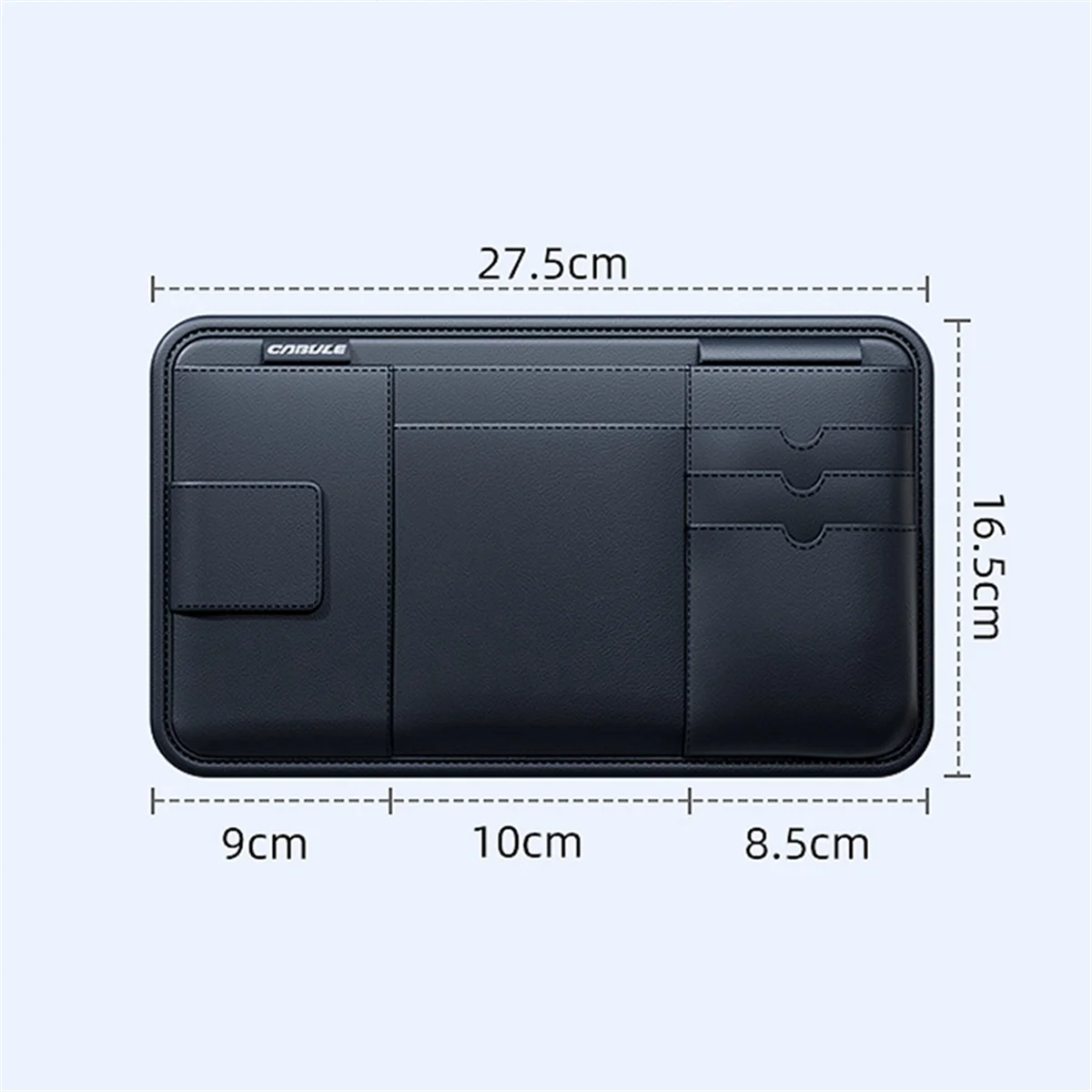 Car Visor Storage Device Multi-Function Light Shield Glasses Bag Card Driver'S License Clip Car Storage Case Accessories