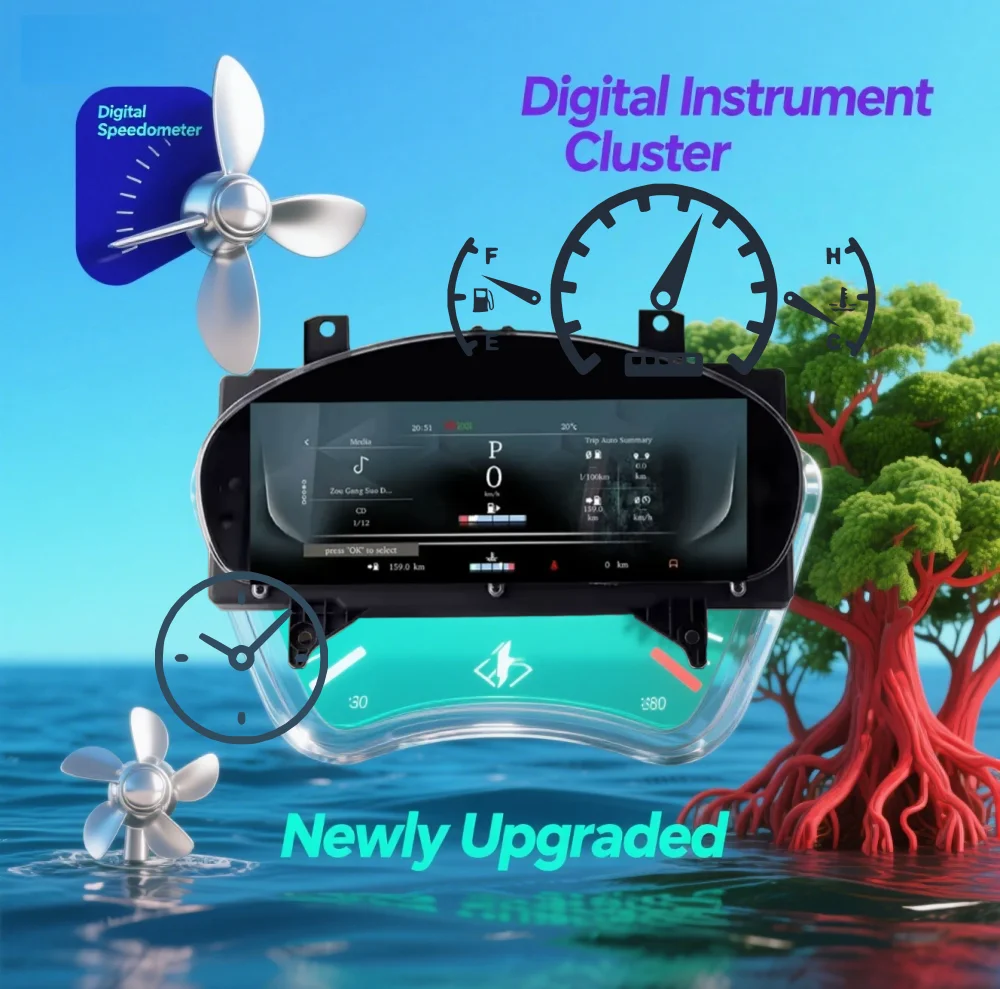 

2025 Upgrade For Jaguar XJL 2010-2019 Digital ClusterDashboard LCD Speedometer Panel Display Screen Cockpit Linux