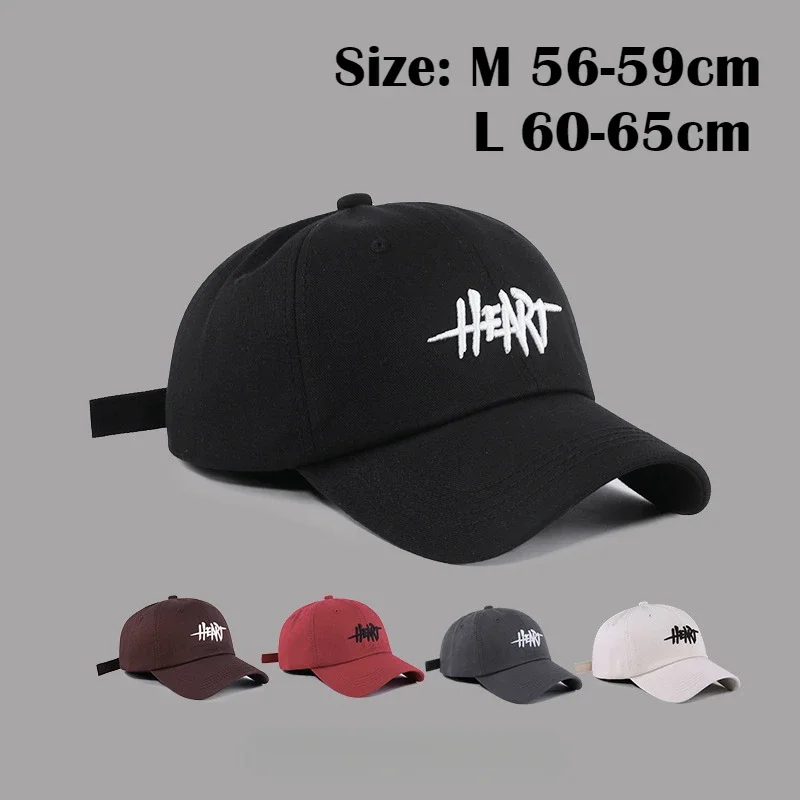 XXL Big Size Baseball Caps Letters Big Head Soft Cotton Extra Large Size Women's Low Profile Golf Hats OverSize Caps For Men