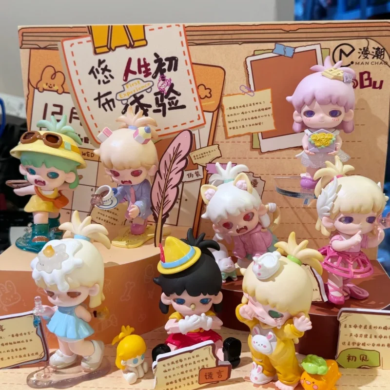 Genuine Yobu Second Version The First Experience In Life Series Blind Box Kawaii Girl Yobu Mystery Box Collectibles Models Gifts