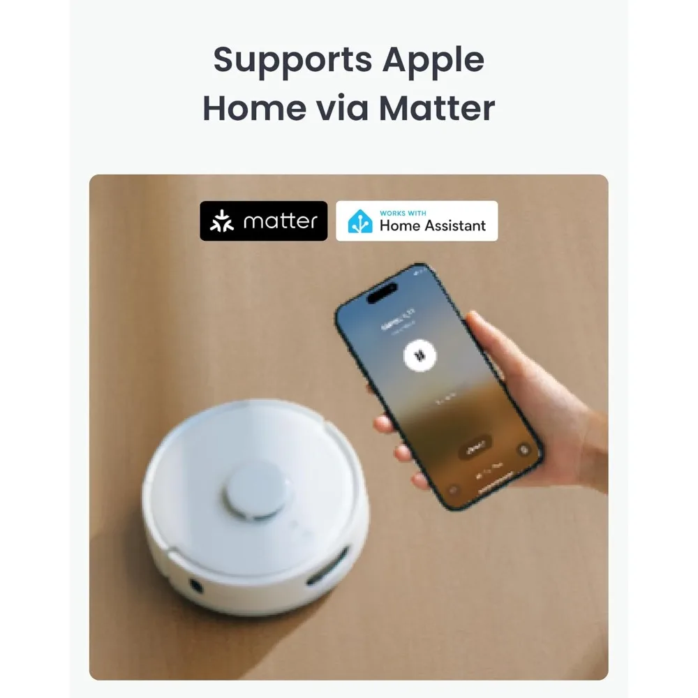 home.K 11+ Robot Vacuum and Mop, 6000 Pa Suction, Self-Emptying 90 Days, LDS Navigation, -Slim 3.6