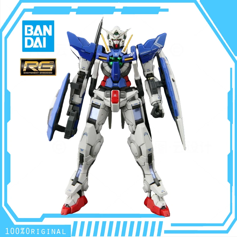 

In Stock BANDAI ANIME MOBILE SUIT GUNDAM RG 1/144 GN-001 GUNDAM EXIA Assembly Plastic Model Action Toys Figure Gift