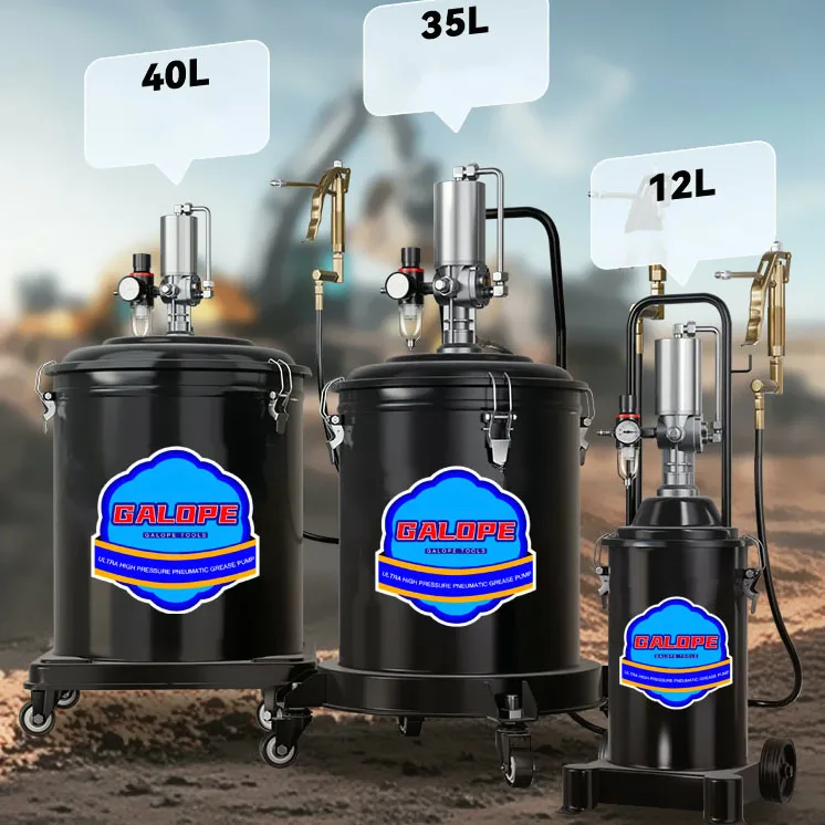 OEM Factory 12L 35L Auto/Air Grease Lubricator Pneumatic Grease Injector Gun High Pressure Air Operated Grease Pump