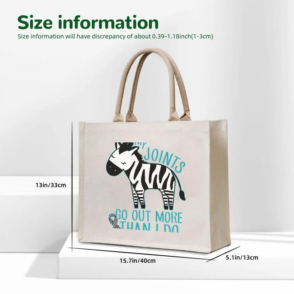 Ehlers-Danlos: Joints Go Out More Than I Do Tote Bag sac pour femme Shopper bag canvas tote bags