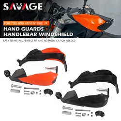 Motorcycle Handguard Handlebar Shield For 790 Adventure R 890 ADV R Rally 2019-2024 Handle Lever Protector Cover Windshield