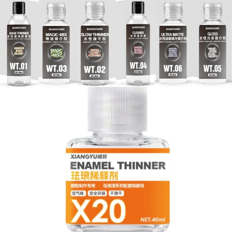 Water Model Paint Thinner Fine Stable Formula for Paint Dilution Airbrush Cleaning Slow Drying Gloss Matte Coating Adjustment