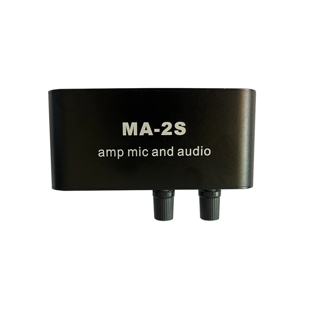 

6.5mm Dynamic Microphone 3.5mm Condenser Microphone Amplifier Headphone Amplifier Audio Preamplifier Mixing Board MA-2S