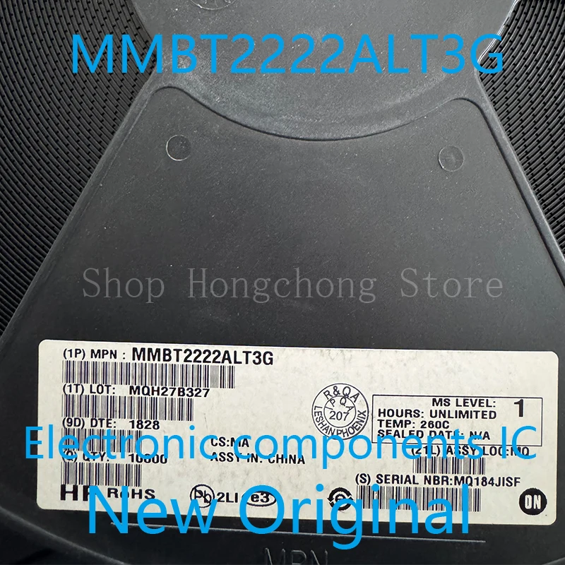 New Original MMBT2222ALT3G MMBT2222 Trans GP BJT NPN 40V 0.6A 300mW 3-Pin SOT-23 T/R 100pcs