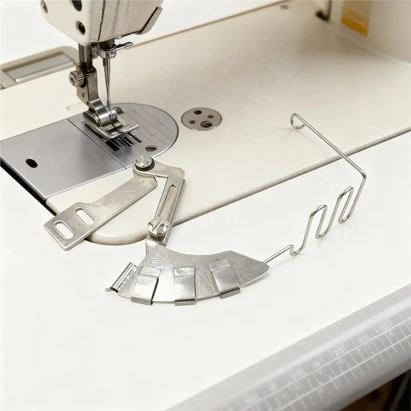 24-Hour Delivery Sewing Machine Foot 4 In 1 Stainless Steel Cording Guide Sewing Machine Embedded Presser Foot For Dressmaking