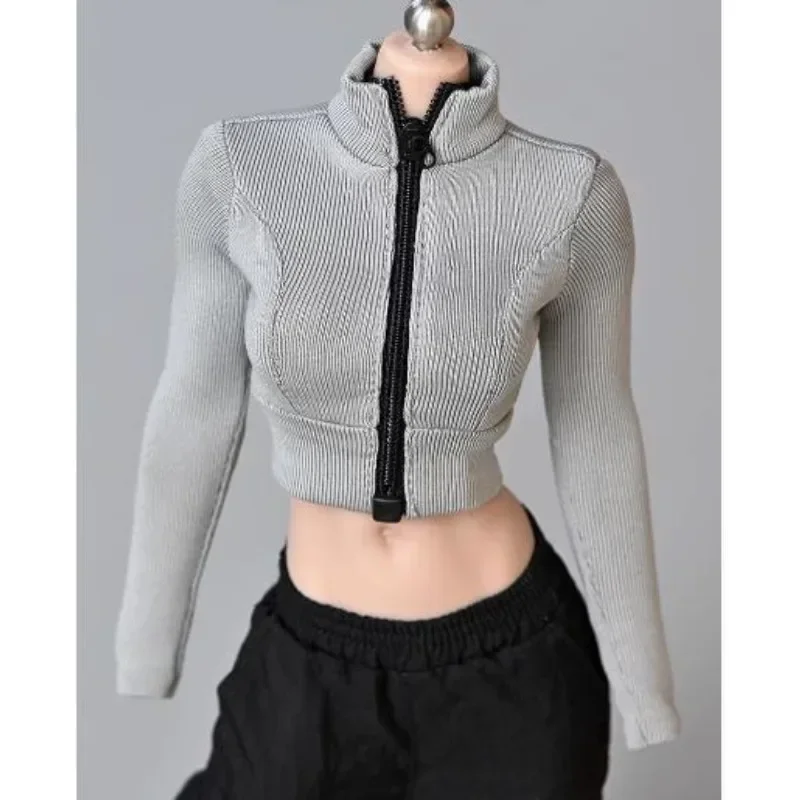 

1/6 Scale Female Soldier Zip Tights Stretch High Waist Blouse Coat Clothes Outfit Model for 12" Action Firgue Doll Body